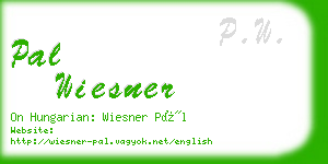 pal wiesner business card